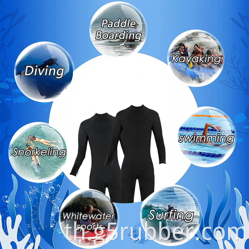 Youth Wetsuit 3mm Neoprene Swimming Suit Long Sleeve Diving Suit